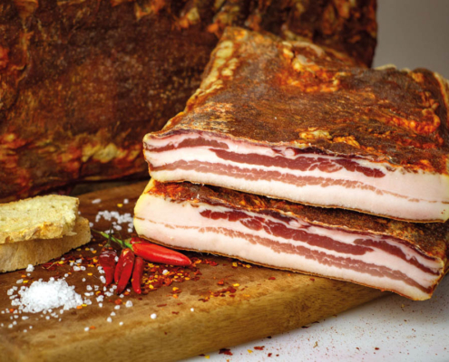soppressata di calabria e pancetta